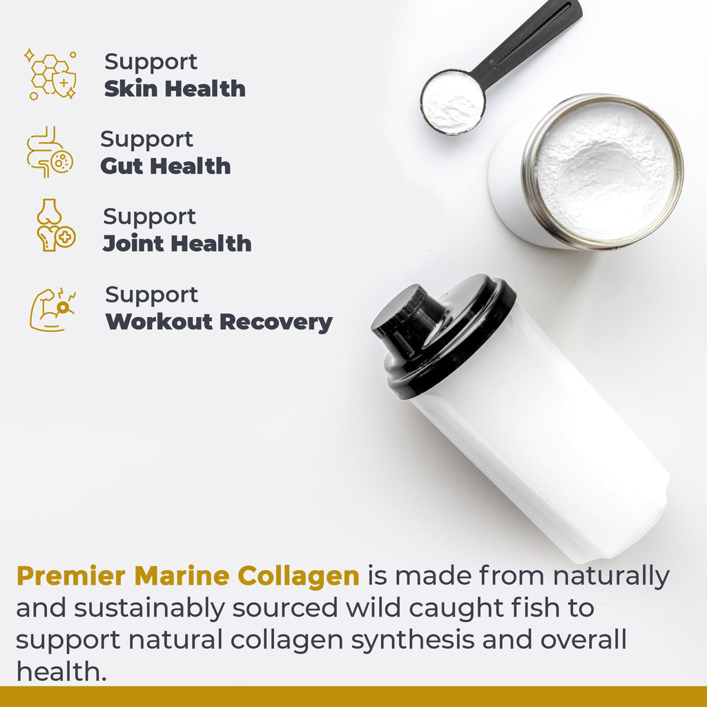 Premier Research Labs Marine Collagen - Marine Collagen Peptides, Hydrolyzed Marine Collagen Powder, Fish Collagen for Women and Men, 5g Collagen Per Serving for Skin, Joint, and Gut Health - 7 Oz - TrustMedUSA