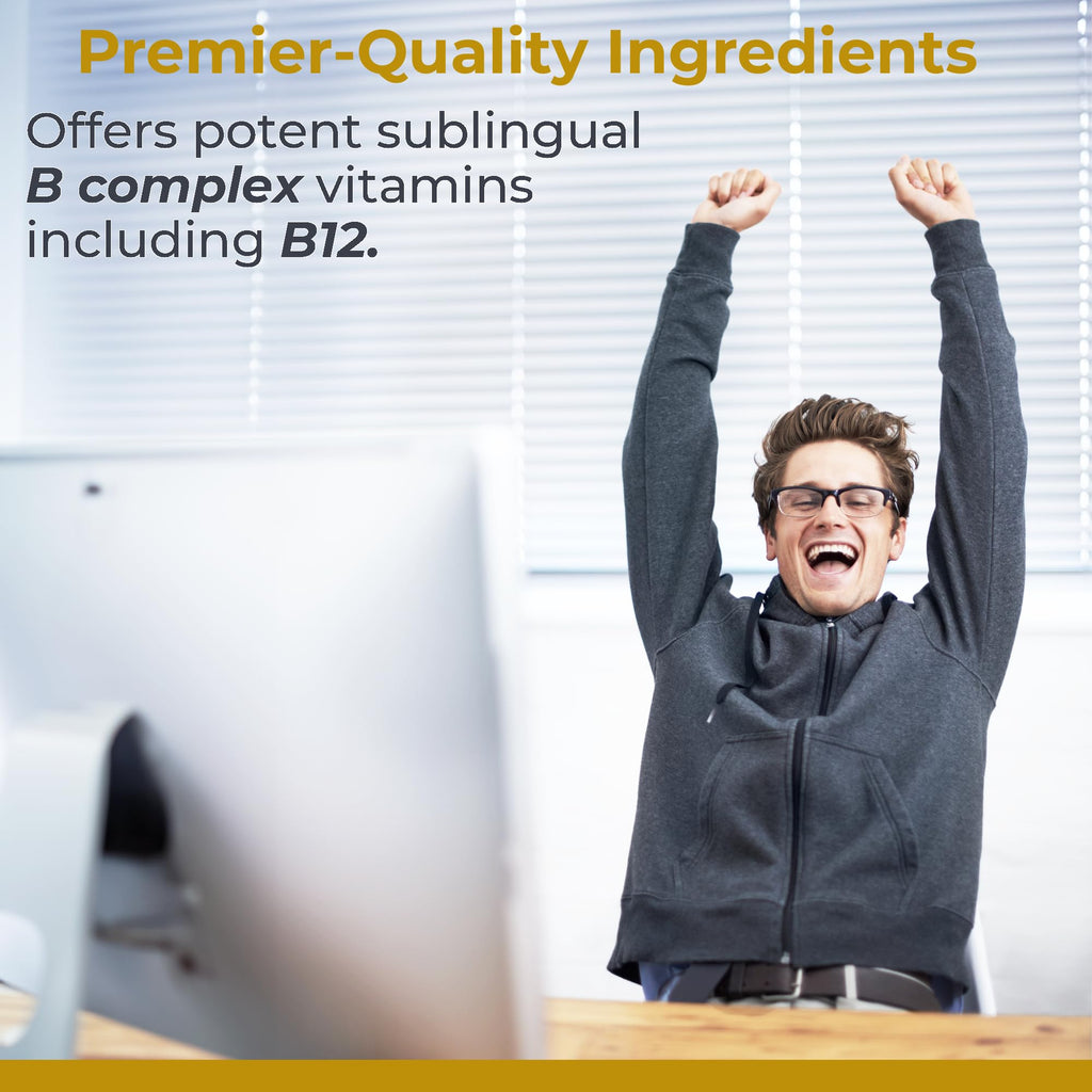 Premier Research Labs Max B-ND - Liquid Vitamin B Complex for Liver & Brain Health, Sublingual Drops for Men & Women with Thiamin, B12 & B6-8 Fl Oz Bottle - TrustMedUSA