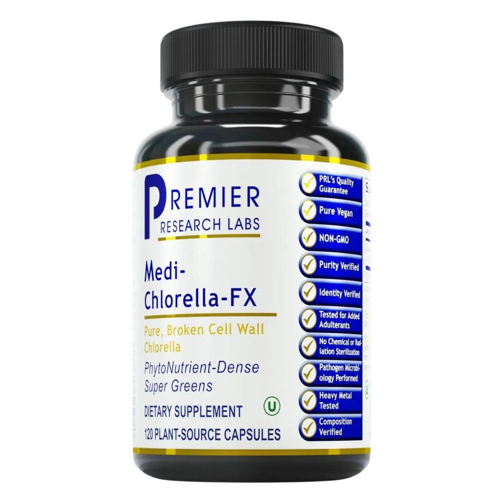Premier Research Labs Medi Chlorella-FX - Chlorella Capsules, Chlorophyll Capsules, Organic Pills for Women & Men, Chlorophyll Supplement - 120 Vegetarian Capsules - TrustMedUSA