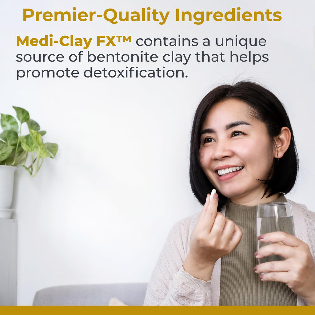 Premier Research Labs Medi-Clay-FX: Bentonite Clay Capsules for Detoxification | Food Grade Smectite Supplement | Absorb Toxins, Supports Cellular Health and Mold Detox - 90 Capsules - TrustMedUSA