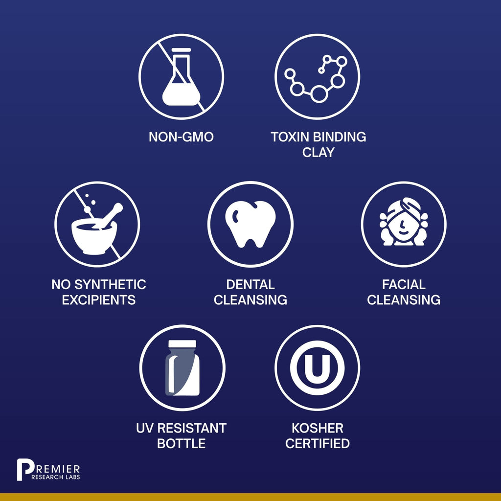 Premier Research Labs Medi-Dental Pack - Detoxifying Volcanic Clay - Dental & Body Cleansing - With Calcium Smectites Silica & Mineral Oxides - 5 oz - TrustMedUSA