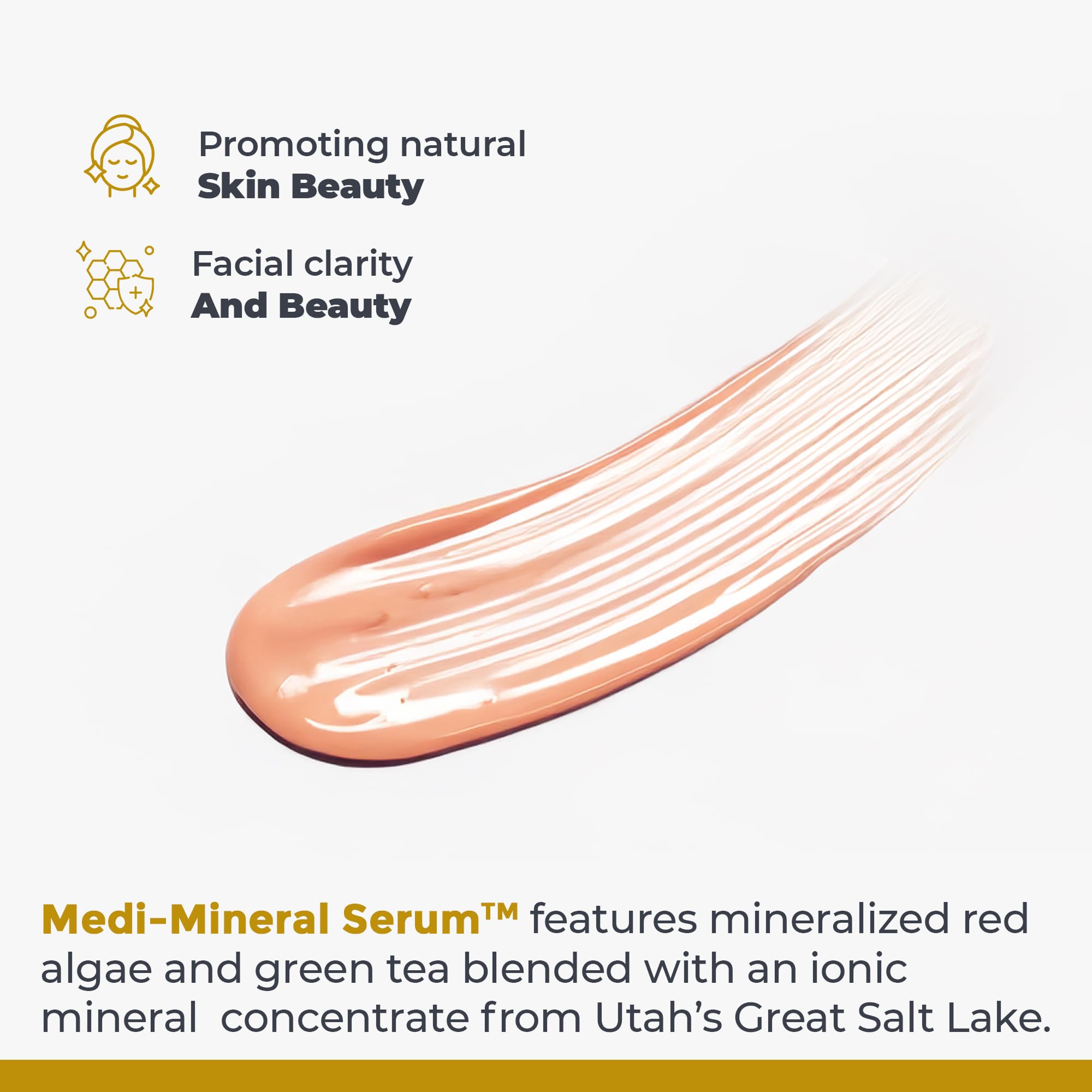 Premier Research Labs Medi-Mineral Serum - Supports Natural Skin Beauty & Facial Clarity* - Infused with Red Marine Algae, Green Tea Extract & Sea Salt - 8 fl oz - TrustMedUSA