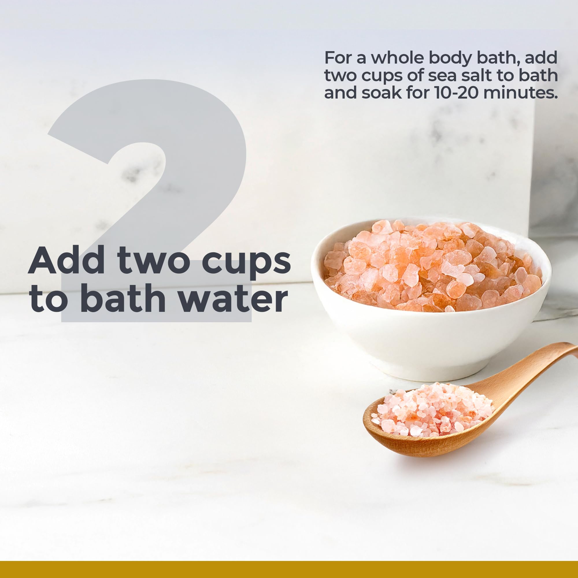 Premier Research Labs Medi-Soak - Bath Salts for Foot and Body Soak, Sea Salt Bath for Women and Men, Relaxing Mineral Bath Soak, Gentle Exfoliant, Organic, Vegan, No Added Fillers - 2 Lb - TrustMedUSA