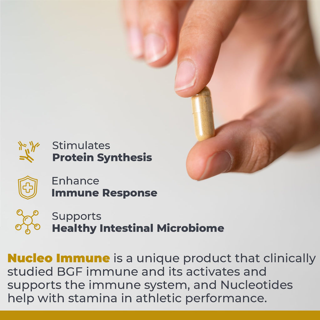 Premier Research Labs Nucleo Immune - Beta Glucan Supplements, Beta Glucans, Phytochemicals, Prickly Pear, Fiber, Immune Support - 90 Capsules - TrustMedUSA