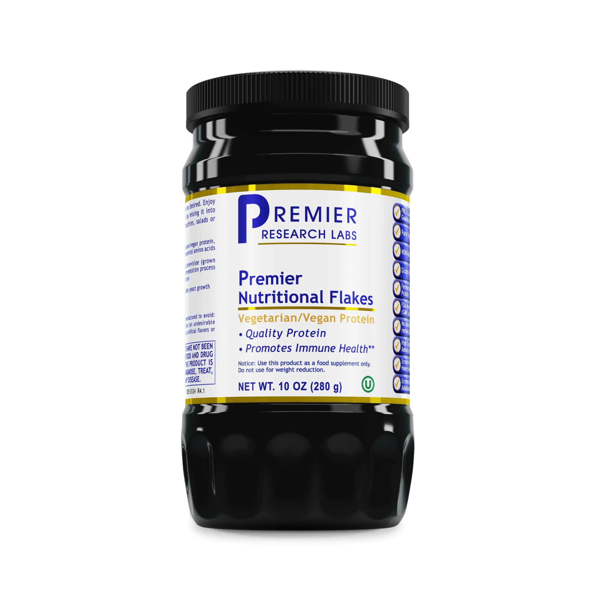 Premier Research Labs Nutritional Flakes - Fortified Nutritional Yeast Flakes for Baking, Immune Support & Nutrition with Protein & Vitamin B12, Active Dry Yeast for Vegan Cheese, Seasoning - 10 oz - TrustMedUSA
