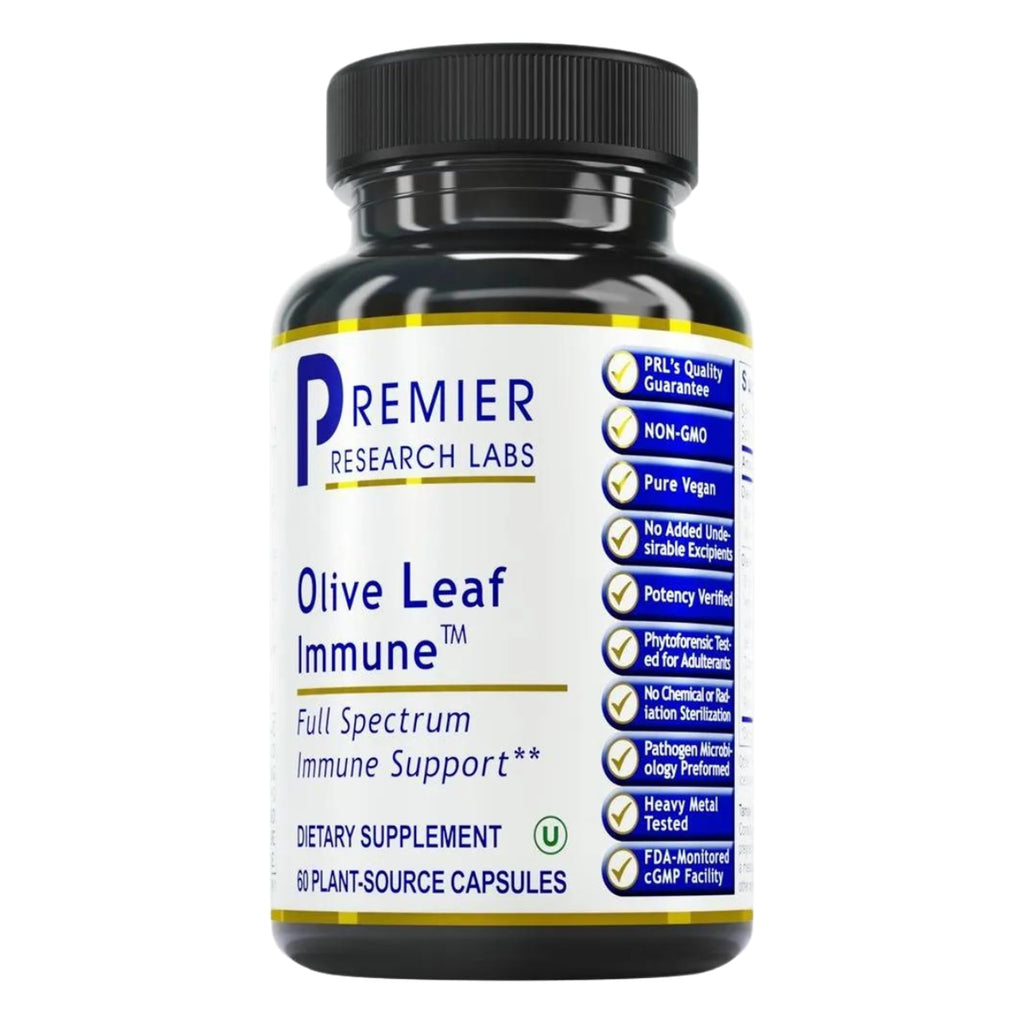 Premier Research Labs Olive Leaf Immune - Olive Leaf Extract Capsules, The Olive Leaf Pills with Phytonutrient Oleuropeinm, Herbal Supplement for Immune & Heart Health Support - 60 Vegetarian Capsules - TrustMedUSA