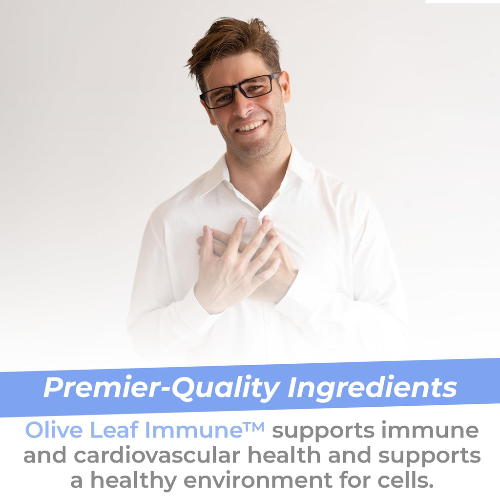 Premier Research Labs Olive Leaf Immune - Olive Leaf Extract Capsules, The Olive Leaf Pills with Phytonutrient Oleuropeinm, Herbal Supplement for Immune & Heart Health Support - 60 Vegetarian Capsules - TrustMedUSA