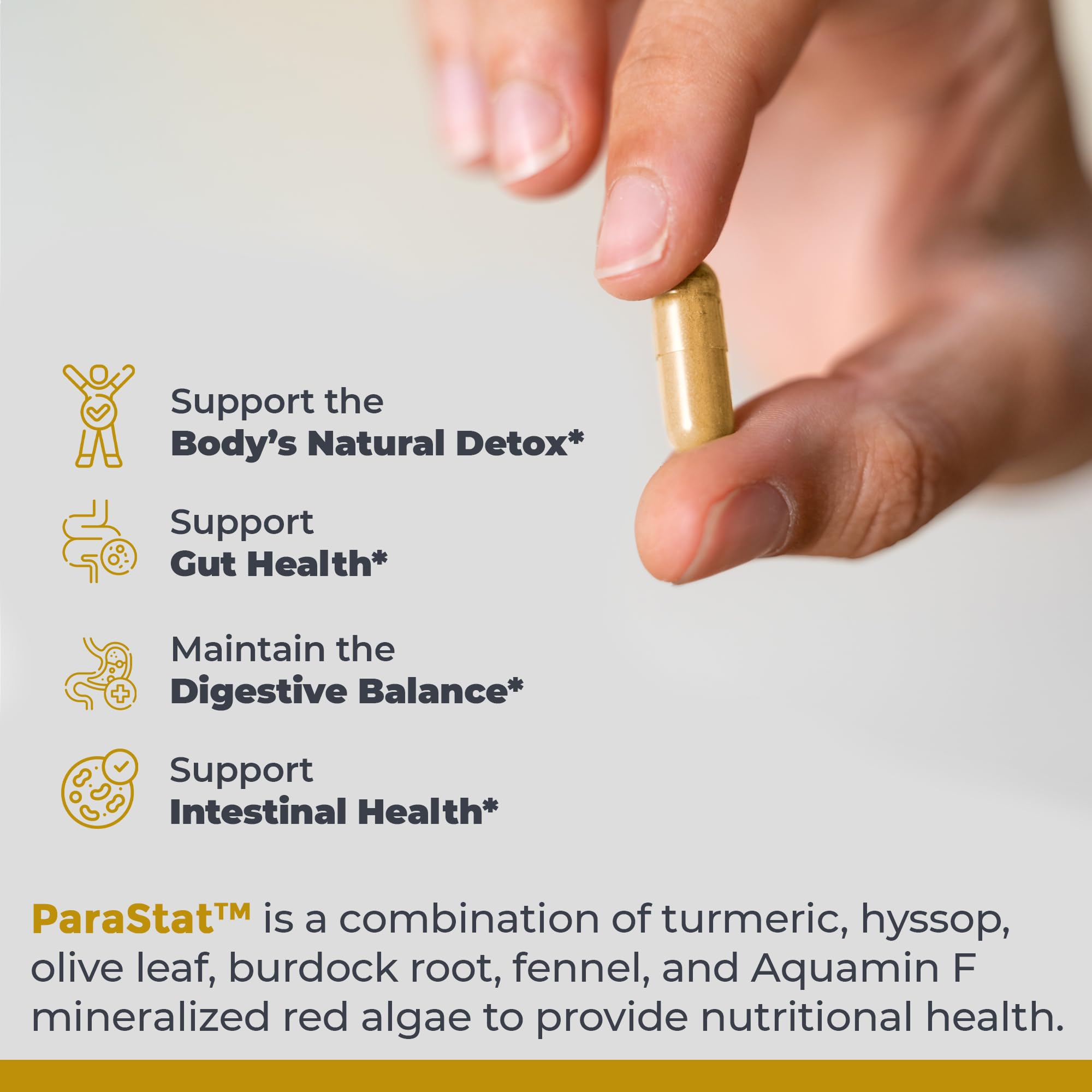 Premier Research Labs ParaStat - Intestinal Cleanse, Natural Gut Cleanse for Women & Men, Support for Colon Detox, Bloating, Digestion & Constipation - 90 Capsules (30 Day Supply) - TrustMedUSA