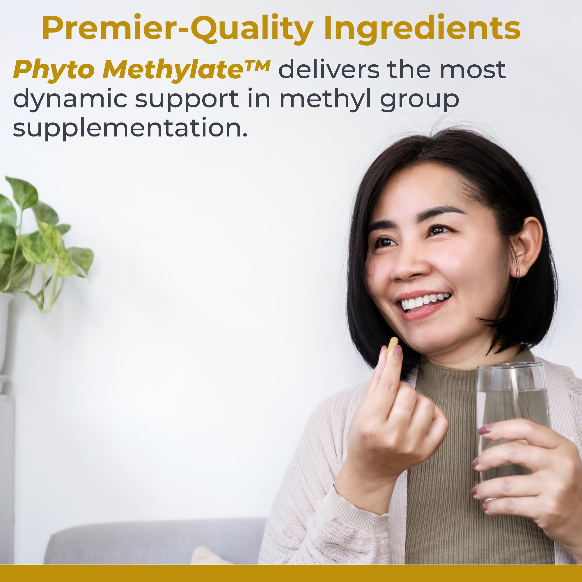 Premier Research Labs Phyto Methylate - B Vitamin Supplement - Supports Methylation, Detox, Brain & Heart Health - 5-MTHF & P5P - 60 Plant-Source Capsules - TrustMedUSA