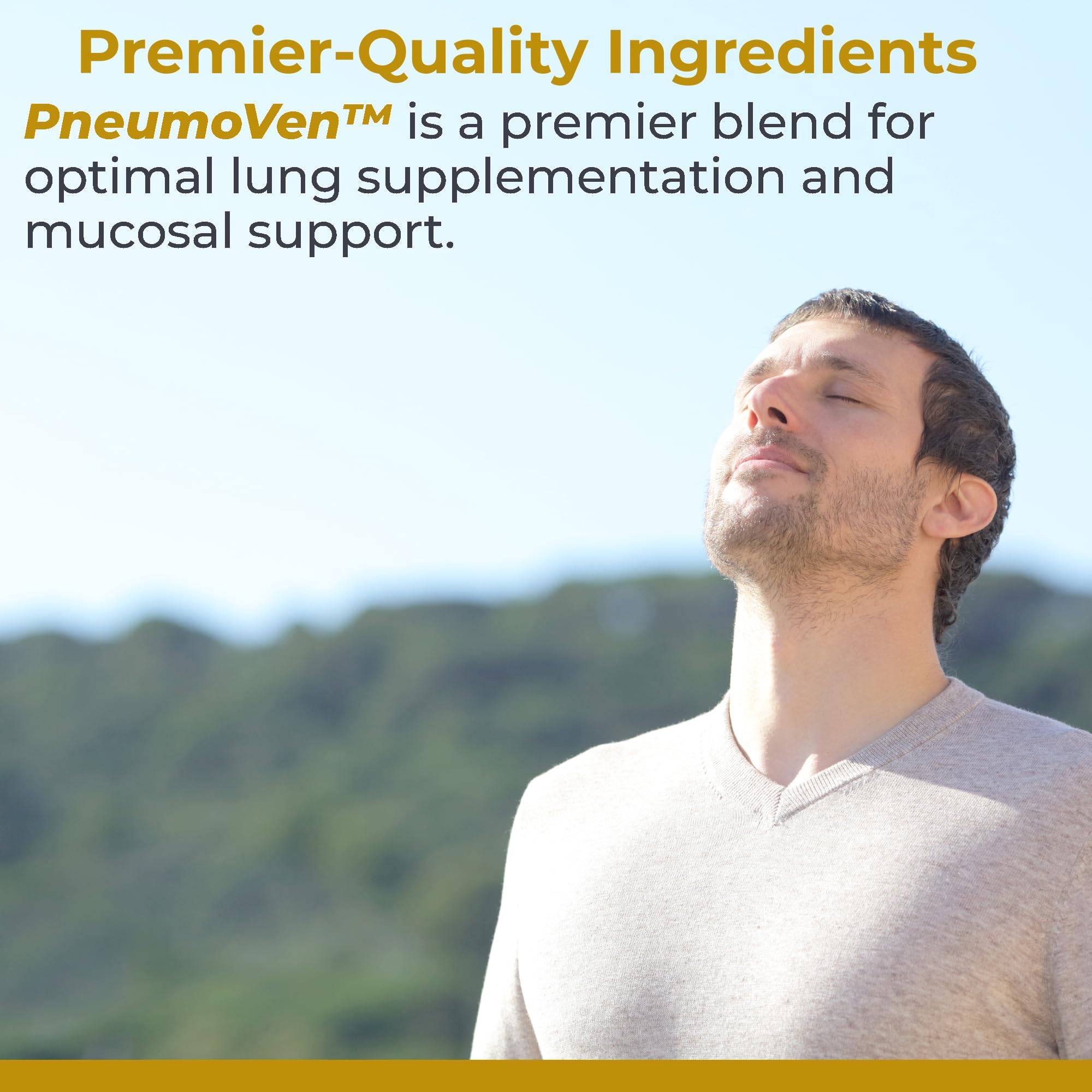 Premier Research Labs PneumoVen - Lung Support Supplement w/Bromelain & NAC, Lung Health Support Vitamins, Lung Cleanse - 60 Capsules - TrustMedUSA