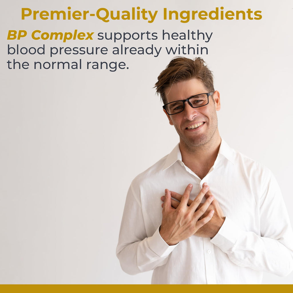 Premier Research Labs Premier BP Complex - Heart Health Supplements, BP Formula, Garlic Allicin Supplement, Natural Herbal BP Support Pills with Reishi & Cayenne Pepper - 60 Vegetarian Capsules - TrustMedUSA