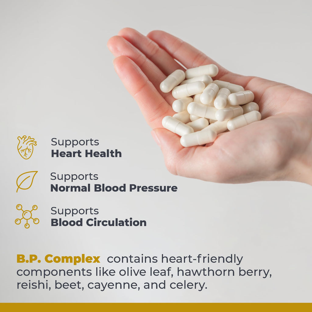 Premier Research Labs Premier BP Complex - Heart Health Supplements, BP Formula, Garlic Allicin Supplement, Natural Herbal BP Support Pills with Reishi & Cayenne Pepper - 60 Vegetarian Capsules - TrustMedUSA