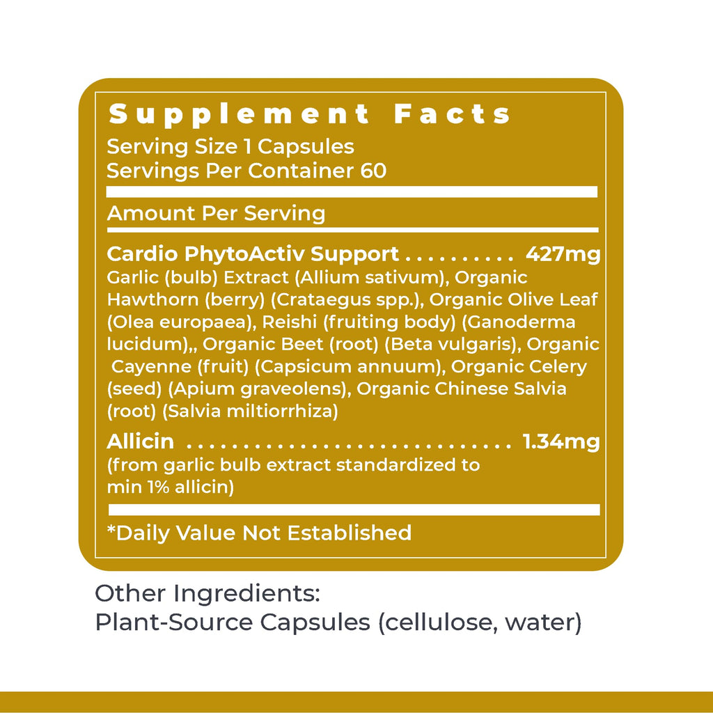 Premier Research Labs Premier BP Complex - Heart Health Supplements, BP Formula, Garlic Allicin Supplement, Natural Herbal BP Support Pills with Reishi & Cayenne Pepper - 60 Vegetarian Capsules - TrustMedUSA