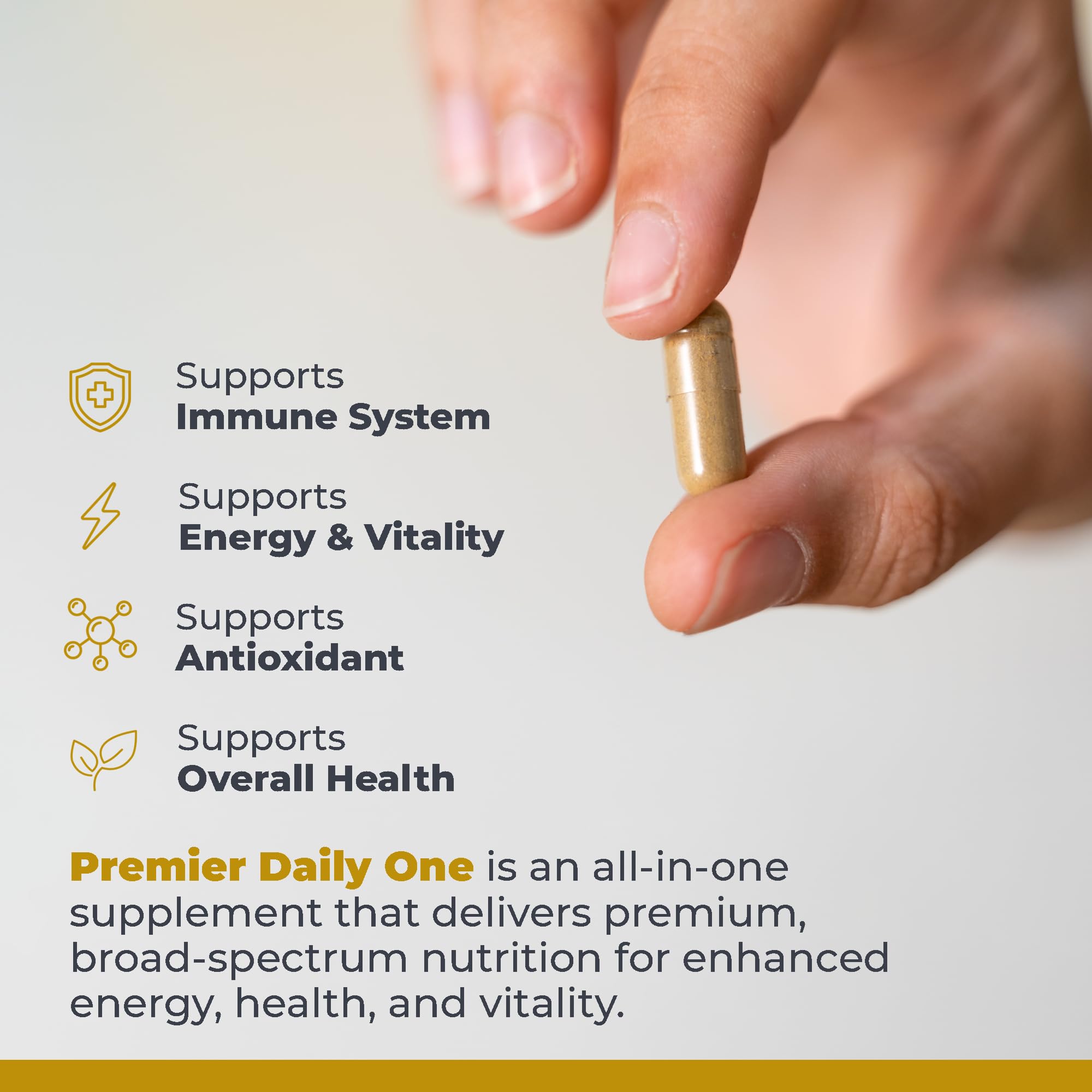 Premier Research Labs Premier Daily One - Super Greens, Vegetable Supplements for Adults with Cruciferous Veggies, Milk Thistle for Liver Support, Phytonutrients, Beta Glucan - 60 Vegetarian Capsules - TrustMedUSA