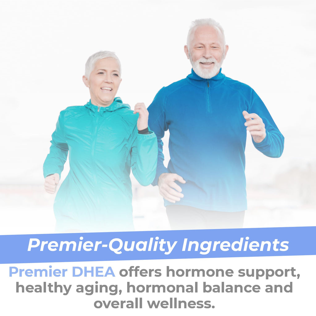 Premier Research Labs Premier DHEA - DHEA Supplement for Women & Men, Pure DHEA 25mg, Hormone Support for Healthy Aging, Wild Yam DHEA, Vegan Friendly - 60 Vegetarian Capsules - TrustMedUSA