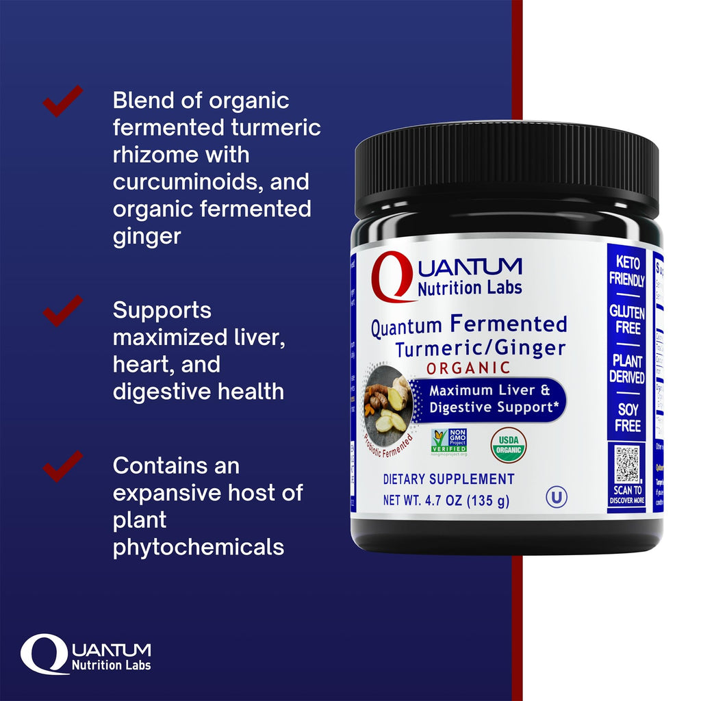 Premier Research Labs Premier Fermented Turmeric/Ginger Root - Probiotic Fermented Turmeric & Ginger Powder Supplement, Active Curcuminoids, Herbal Supplement - 4.7 Oz - TrustMedUSA