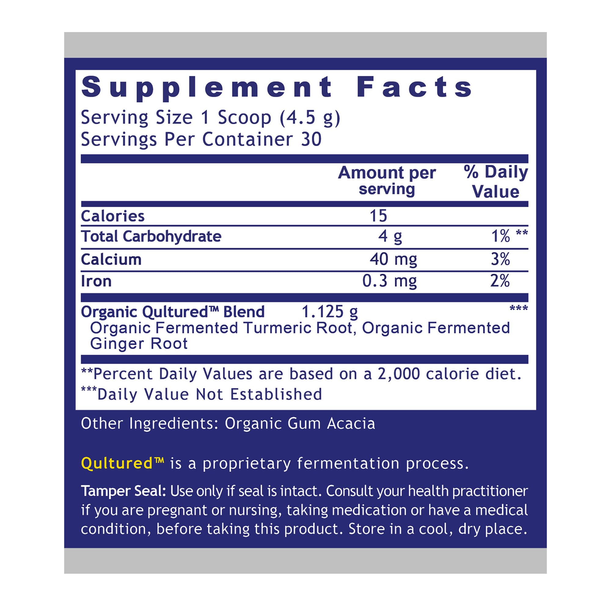 Premier Research Labs Premier Fermented Turmeric/Ginger Root - Probiotic Fermented Turmeric & Ginger Powder Supplement, Active Curcuminoids, Herbal Supplement - 4.7 Oz - TrustMedUSA