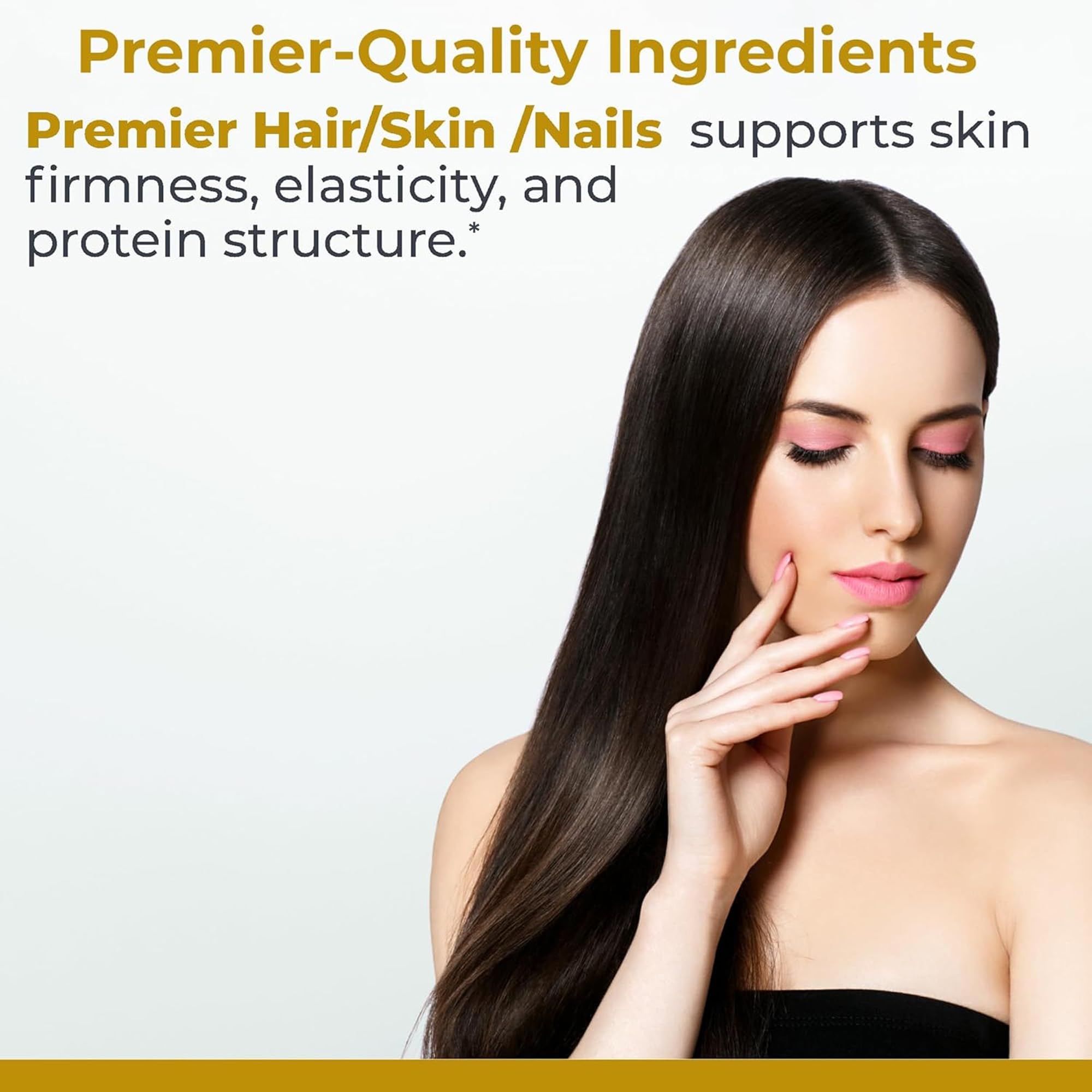 Premier Research Labs Premier Hair/Skin/Nails - Hair Growth Supplement for Women & Men with Keratin, Vitamins for Hair Growth, Beauty from Within for Hair, Skin and Nails - 60 Vegetarian Capsules - TrustMedUSA
