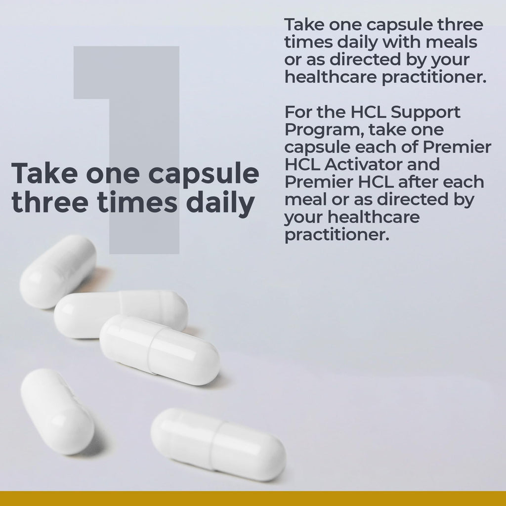Premier Research Labs Premier HCL Activator - Pepsin Digestive Enzymes Supplement for Optimal Digestive Function for Men & Women, Low Stomach Acid, Nutrient Absorption - 90 Vegetarian Capsules - TrustMedUSA