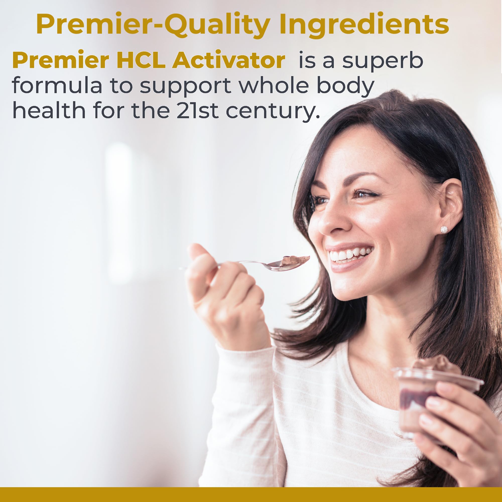 Premier Research Labs Premier HCL Activator - Pepsin Digestive Enzymes Supplement for Optimal Digestive Function for Men & Women, Low Stomach Acid, Nutrient Absorption - 90 Vegetarian Capsules - TrustMedUSA