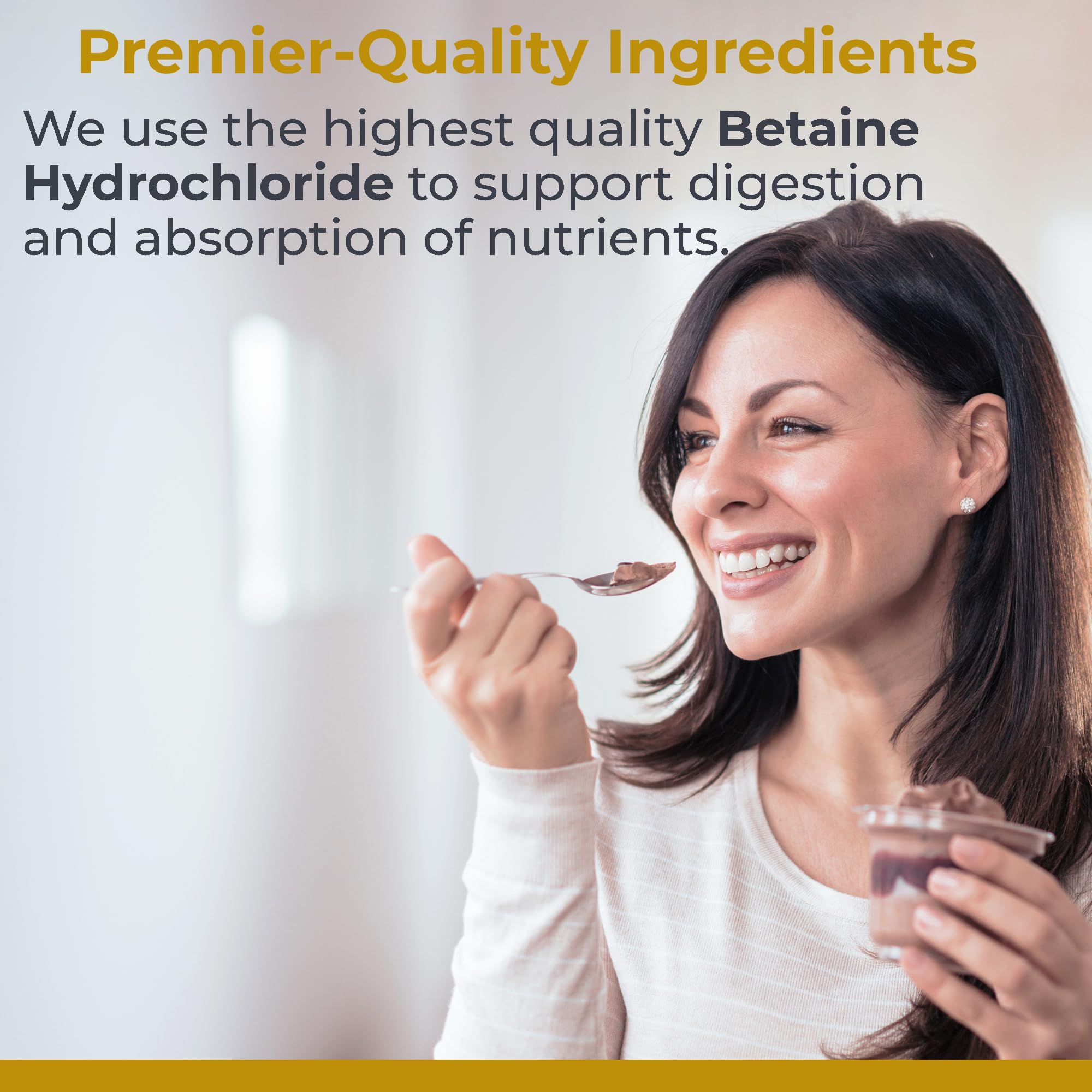 Premier Research Labs Premier HCL - Betaine HCL, Betaine Hydrochloride Supplement for Optimal Digestive Function, Nutrient Absorption, Betaine-HCL for Low Stomach Acid- 90 Vegetarian Capsules (2 Pack) - TrustMedUSA