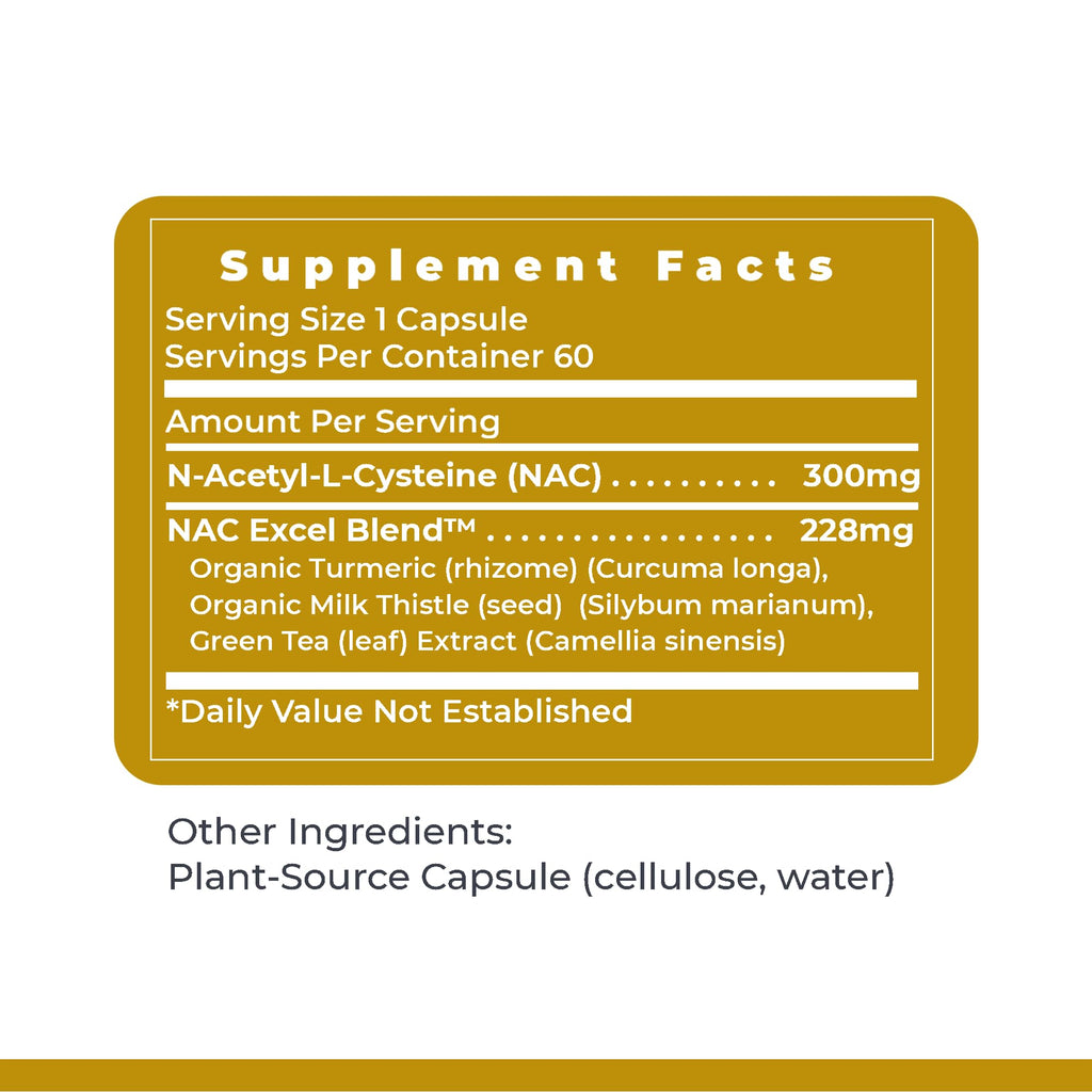 Premier Research Labs Premier NAC - NAC Supplement N-Acetyl Cysteine, N-Acetyl-L-Cysteine, Liver & Immune Support, 300mg NAC Per Capsule - 60 Vegetarian Capsules - TrustMedUSA