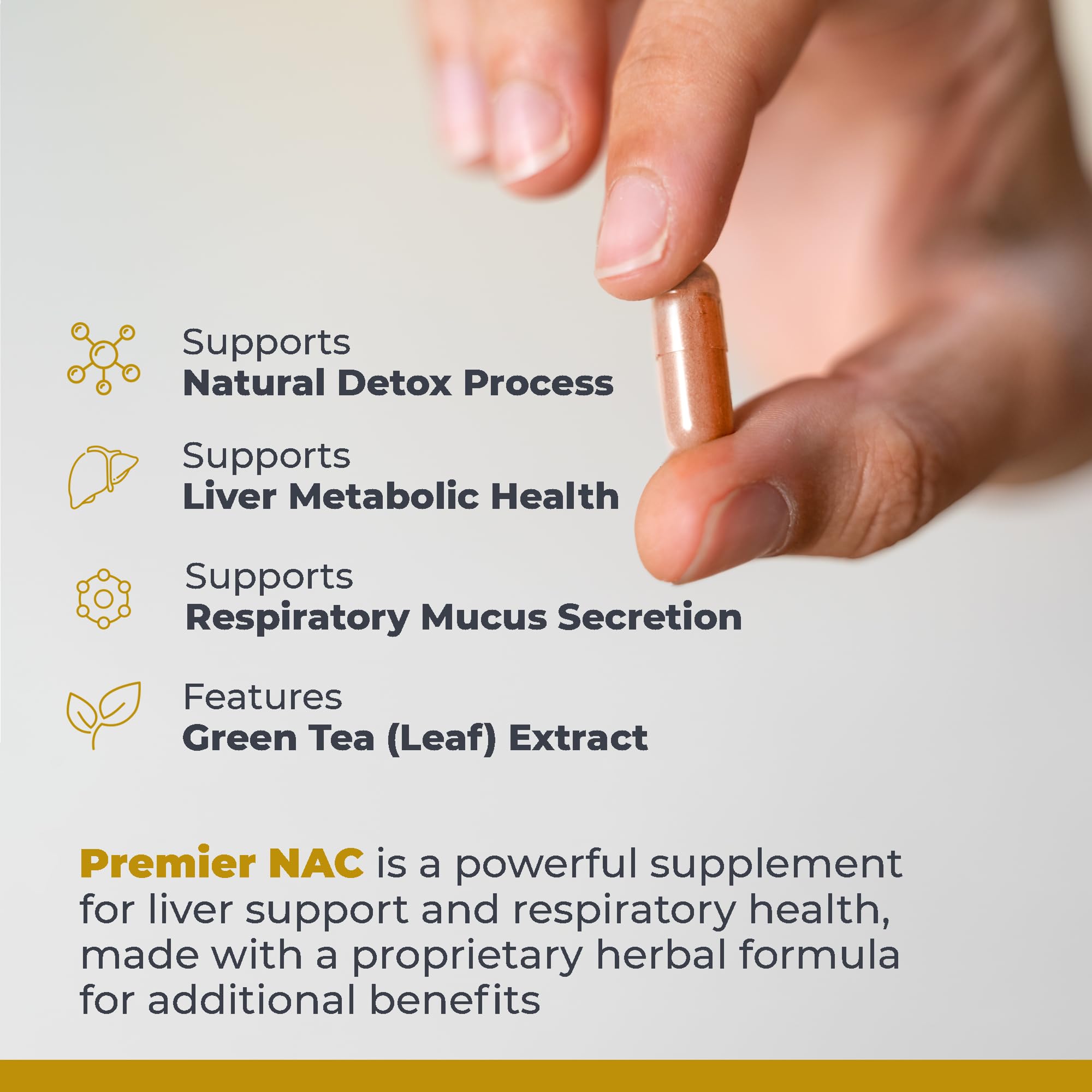 Premier Research Labs Premier NAC - NAC Supplement N-Acetyl Cysteine, N-Acetyl-L-Cysteine, Liver & Immune Support, 300mg NAC Per Capsule - 60 Vegetarian Capsules - TrustMedUSA