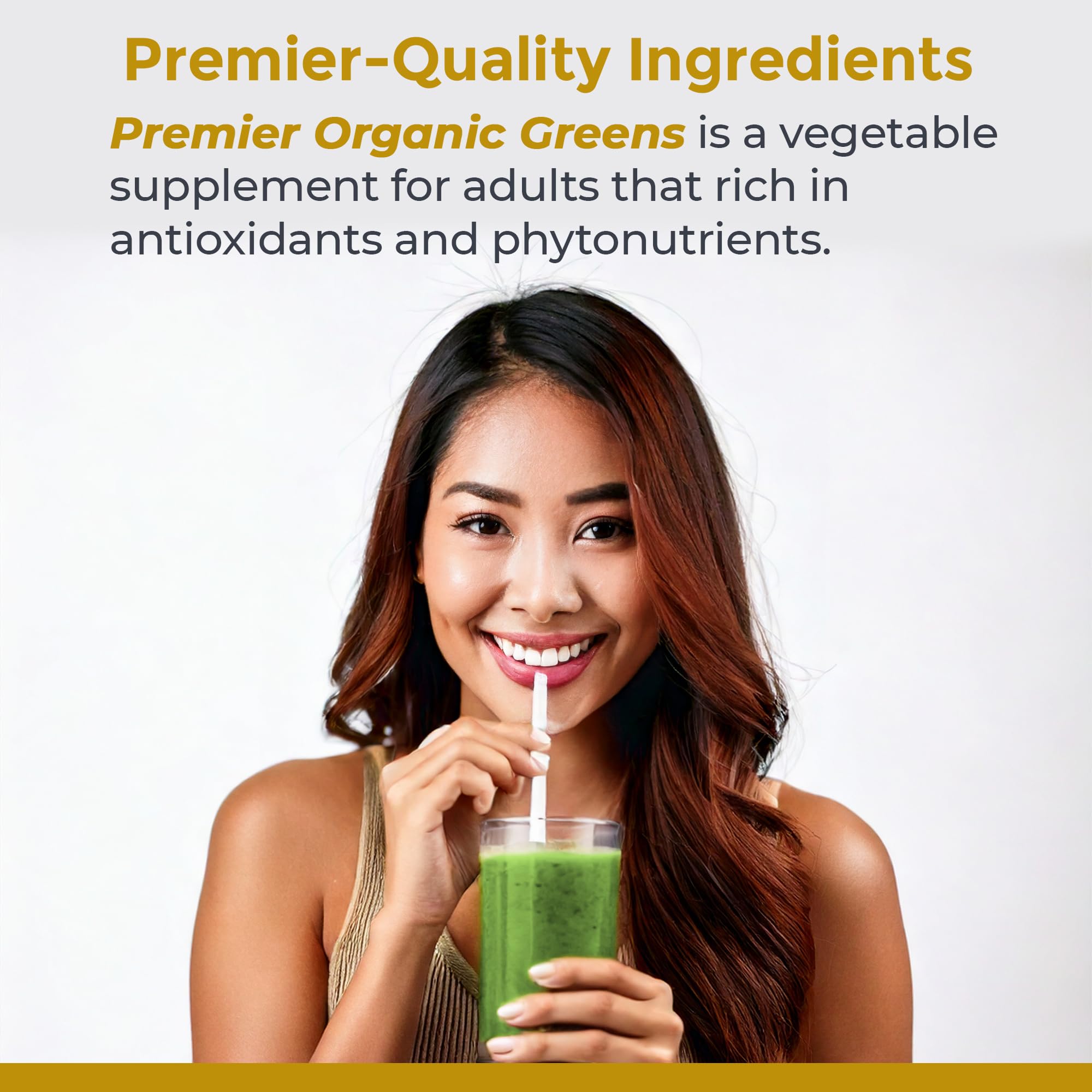Premier Research Labs Premier Organic Greens - Super Greens Powder, Greens Superfood Powder for Drinks, Green Juice, Nutrition Support, Supergreens for Men & Women, Spinach, Alfalfa, Chlorella - 10 oz - TrustMedUSA