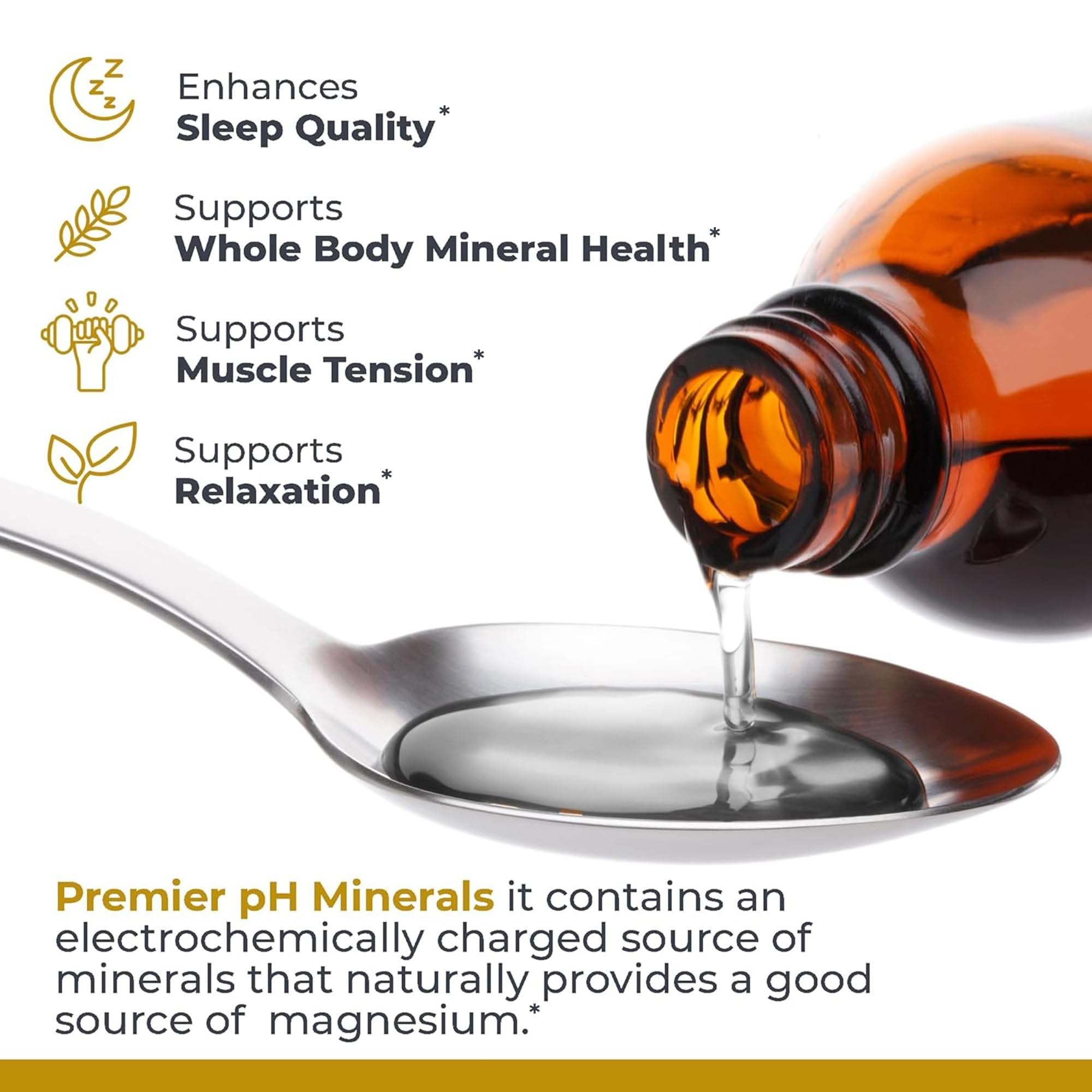 Premier Research Labs Premier Ph Minerals - Trace Minerals, Trace Mineral Drops, Minerals for Water, Magnesium Supplement for Distilled Water, Reverse Osmosis Water, Liquid Concentrate - 2 Fl Oz - TrustMedUSA