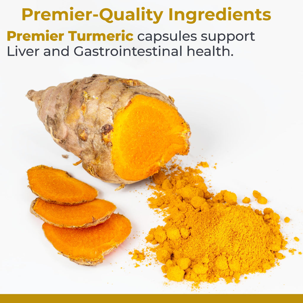Premier Research Labs Premier Turmeric Capsules - Turmeric Curcumin Supplement, Liver Support, 500 mg of Curcuma Per Capsule - 60 Vegetarian Capsules - TrustMedUSA
