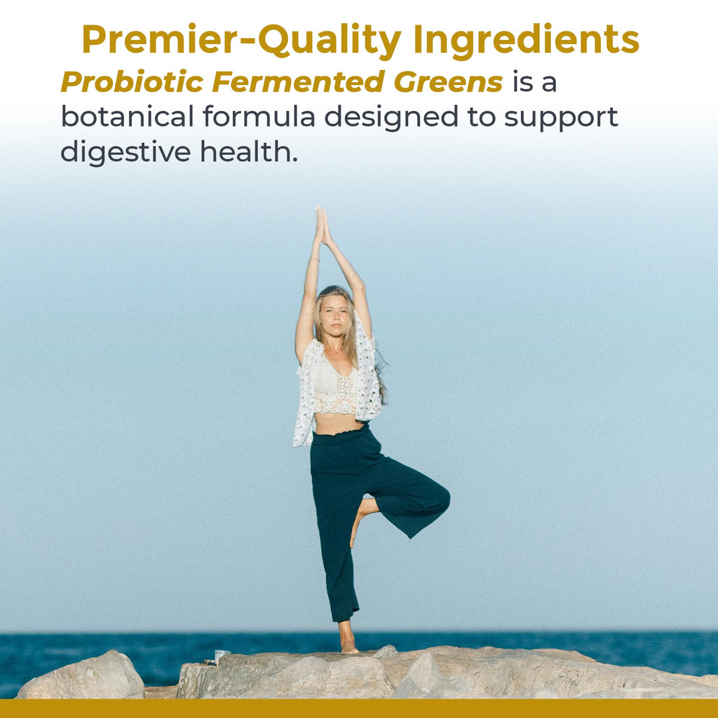 Premier Research Labs Probiotic Fermented Greens - Super Greens Supplement, Superfood Blend, Organic Vitamins with Probiotic - Daily Greens with Spinach, Chlorella, & More - 150 Powder Filled Capsules - TrustMedUSA