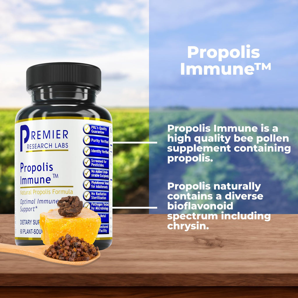Premier Research Labs Propolis Immune - Bee Propolis Capsules, Bee Pollen Supplement, Propolis Extract Pills for Women & Men, Promotes Immune Health - 60 Vegetarian Capsules - TrustMedUSA