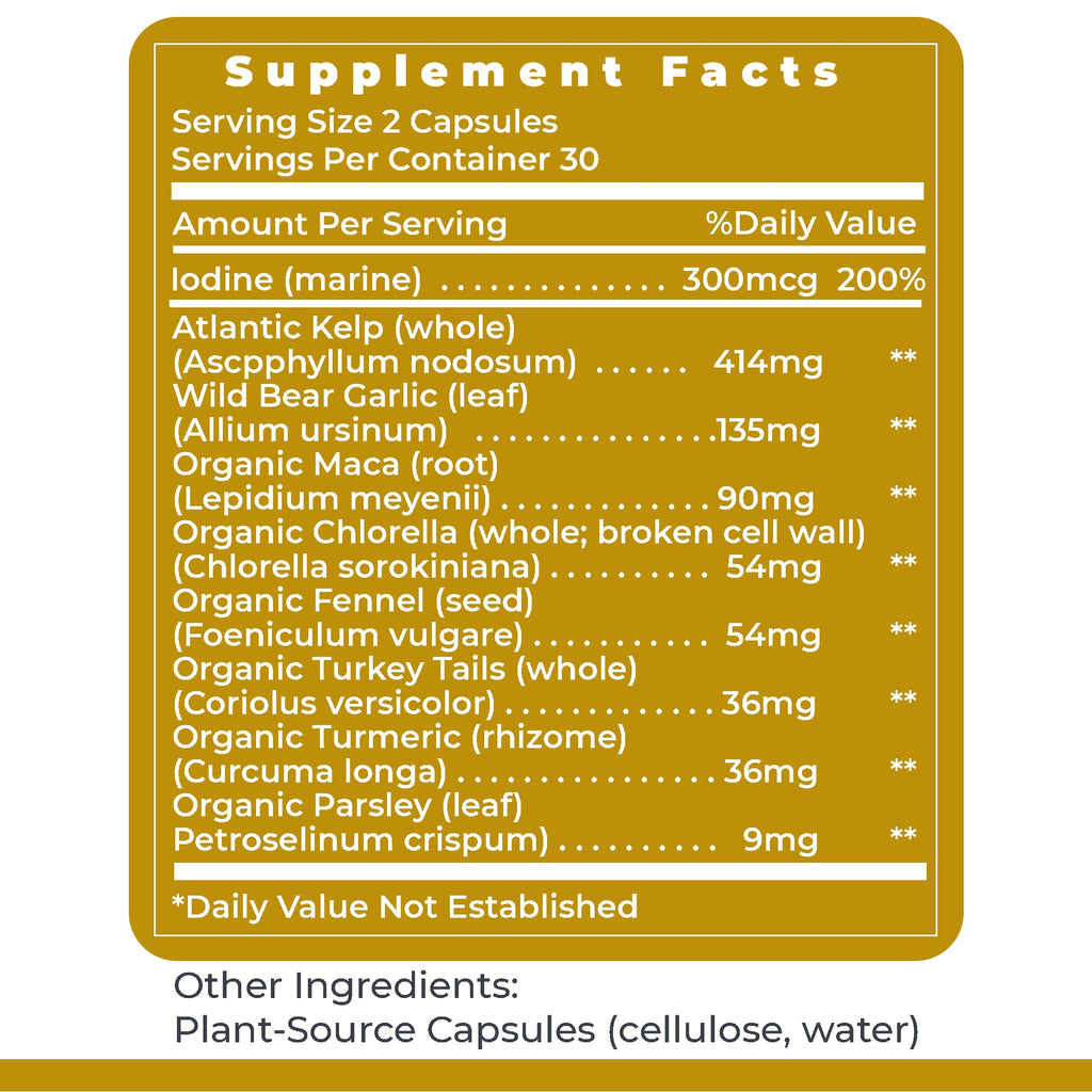 Premier Research Labs ThyroVen - Thyroid Support for Women, Thyroid Support for Men, Thyroid Supplement, Thyroid Support Complex with Naturally-Sourced Iodine - 60 Capsules - TrustMedUSA