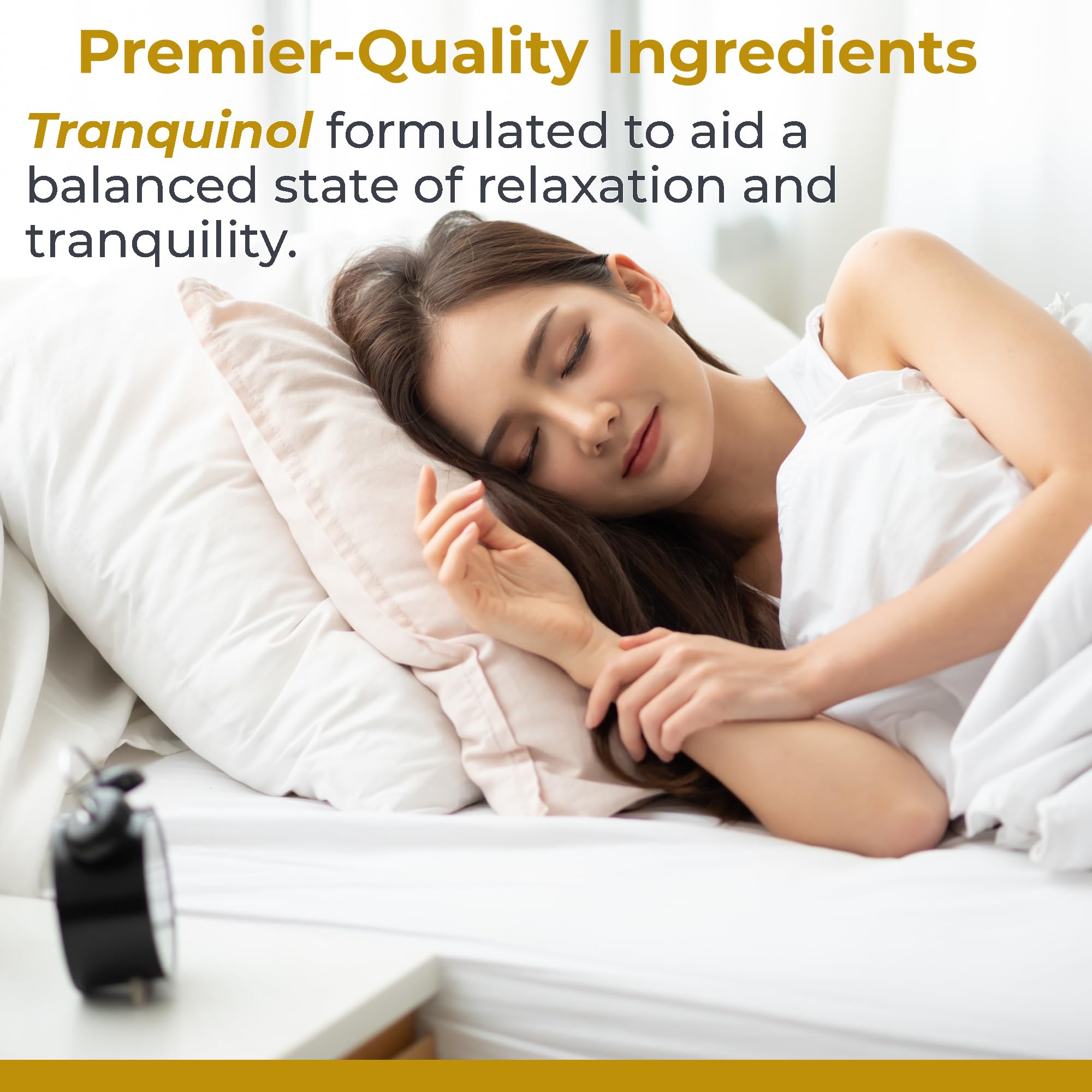 Premier Research Labs Tranquinol - Natural Sleep Aid Supplement for Deep Sleep Support and Calm Mind | Magnesium, Turmeric, Lemon Balm & Saffron Extract - Pure Vegan - 90 Plant-Source Capsules - TrustMedUSA