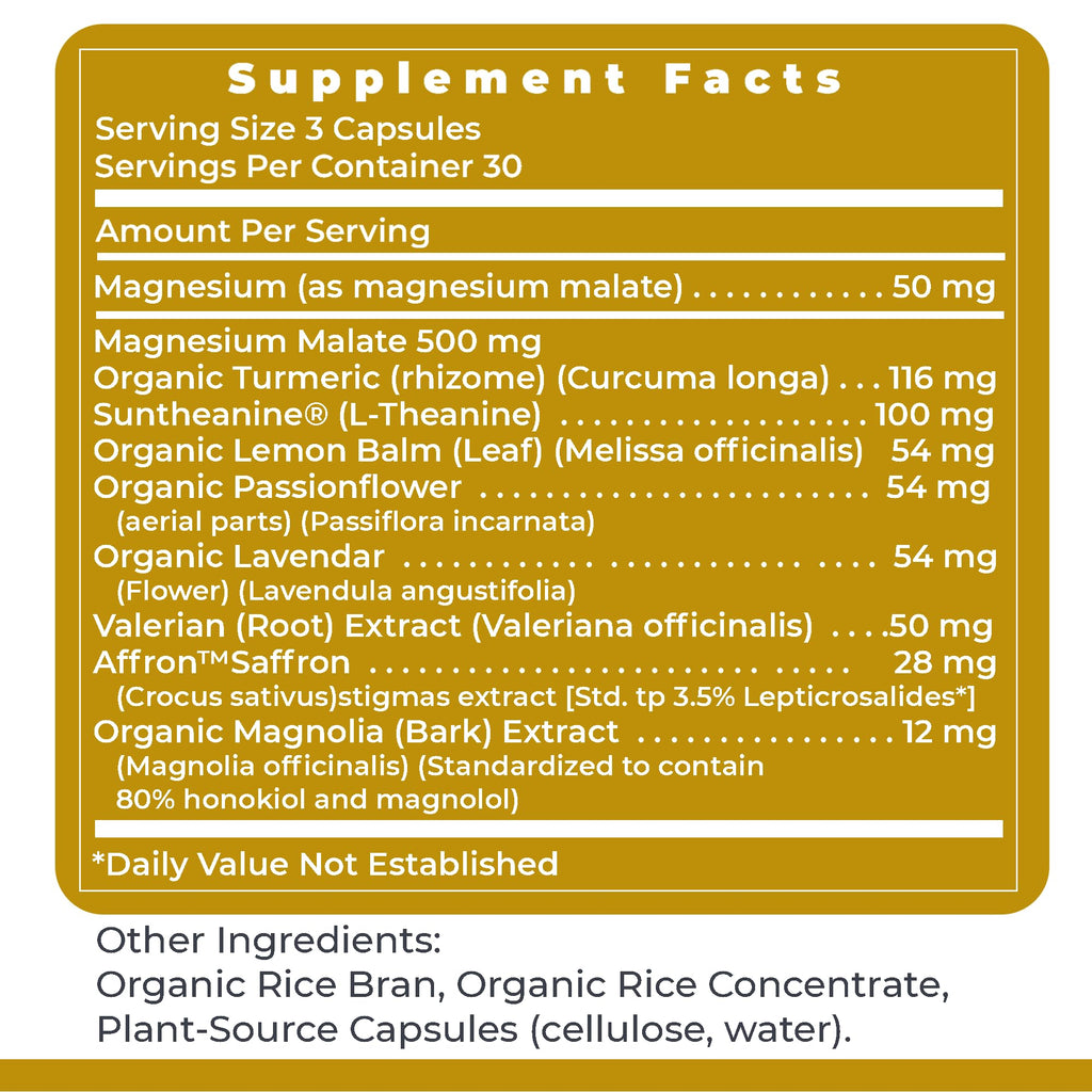 Premier Research Labs Tranquinol - Natural Sleep Aid Supplement for Deep Sleep Support and Calm Mind | Magnesium, Turmeric, Lemon Balm & Saffron Extract - Pure Vegan - 90 Plant-Source Capsules - TrustMedUSA