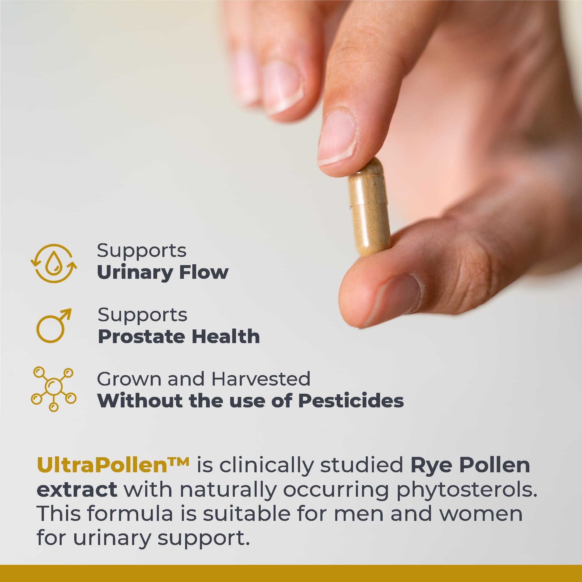 Premier Research Labs UltraPollen - Bee Pollen Supplement, Rye Pollen Extract, Prostate Health, Bee Pollen Extract from Rye Flower with Amino Acids, Supplement for Men & Women- 45 Vegetarian Capsules - TrustMedUSA