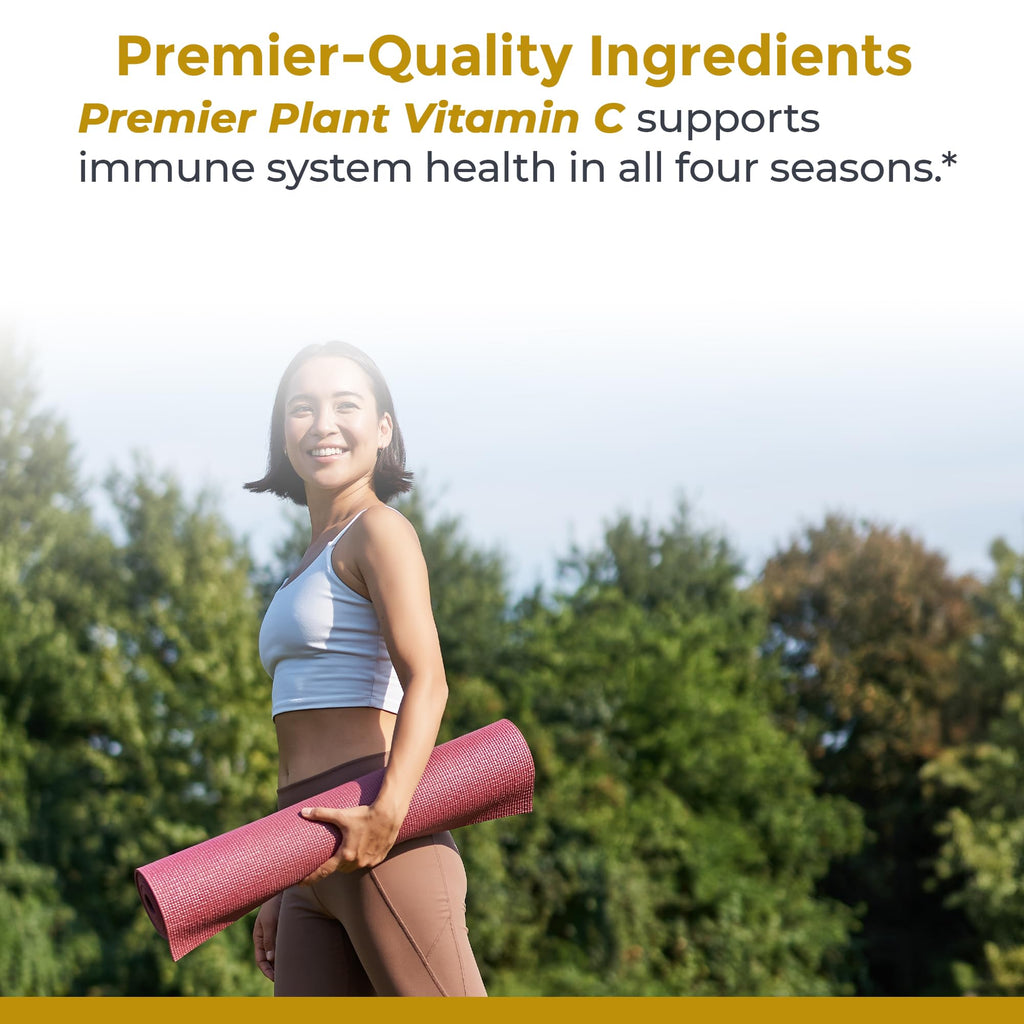 Premier Research Labs Vitamin C Supplement - Natural Vitamin C, Whole Food Vitamin C, Essential C Complex, Pure with Bioflavonoids & Organic Ingredients - 60 Vegetarian Capsules - TrustMedUSA