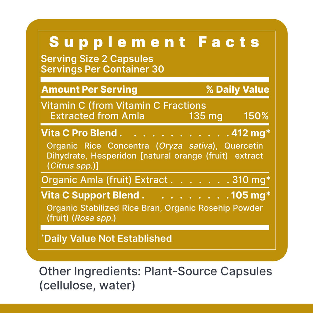 Premier Research Labs Vitamin C Supplement - Natural Vitamin C, Whole Food Vitamin C, Essential C Complex, Pure with Bioflavonoids & Organic Ingredients - 60 Vegetarian Capsules - TrustMedUSA