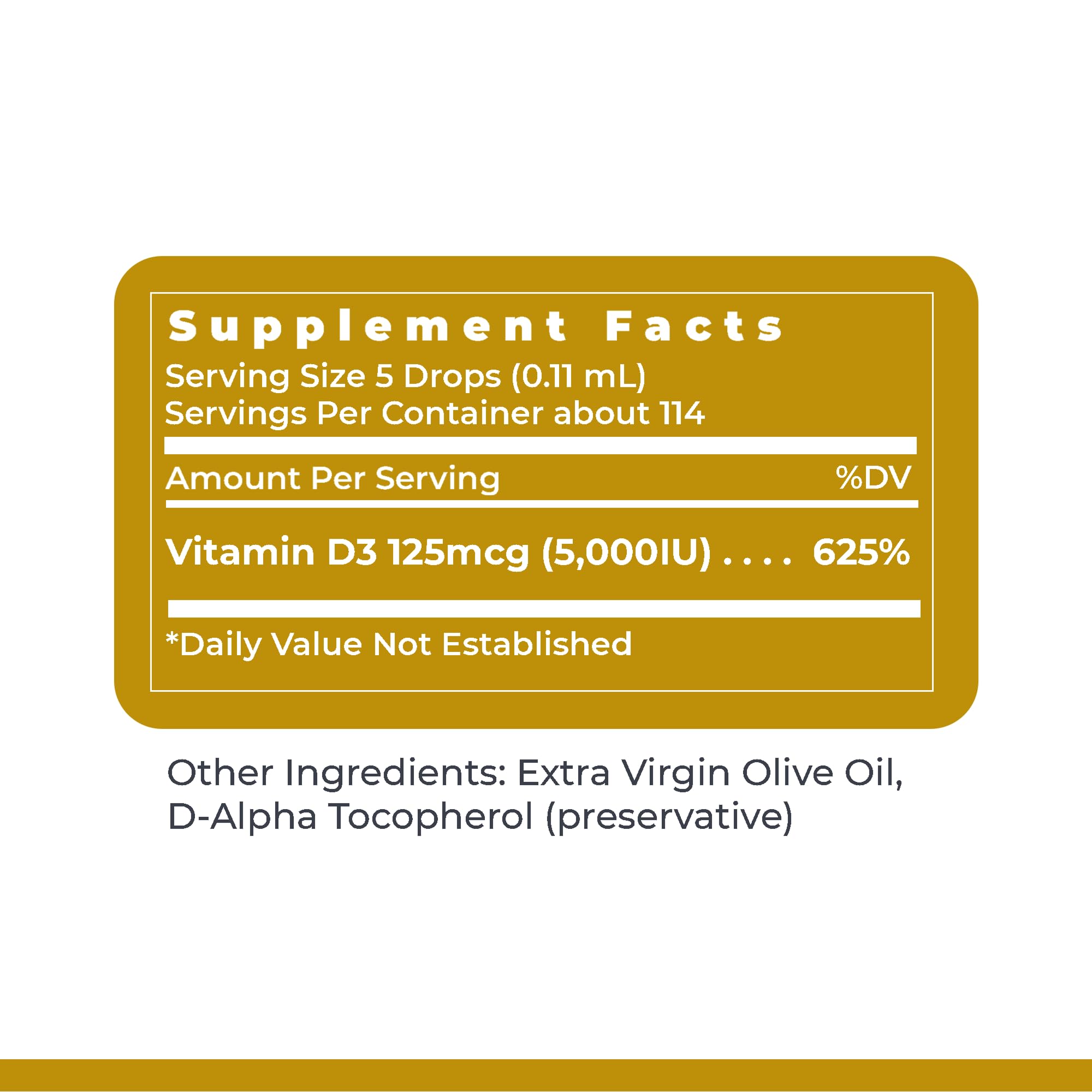 Premier Research Labs Vitamin D3 Serum - Liquid Vitamin D Oil Drops for Adults, Liquid Vitamin D3 5000 IU, Sublingual Vit D3 Liquid - 0.43 fl oz - TrustMedUSA