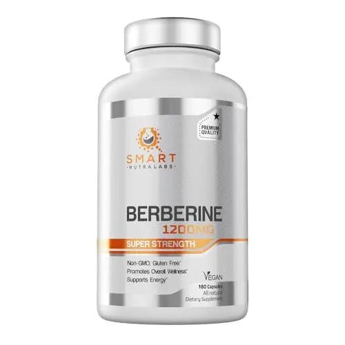 Premium Berberine HCL 1200mg- 180 Vegan Capsules, 100% Pure Berberin - TrustMedUSA