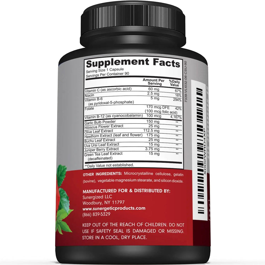 Premium Blood Pressure Support Supplement For Cardiovascular & Heart Health with Garlic - TrustMedUSA