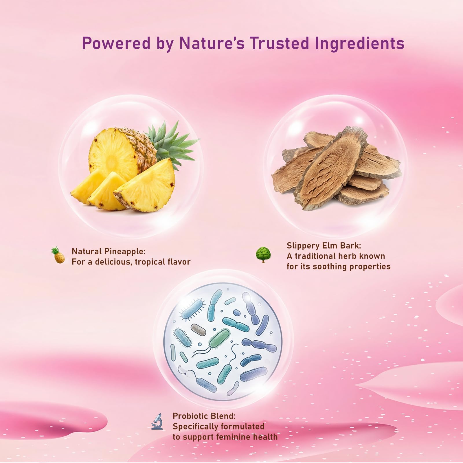 Premium Feminine Balance Gummies for Women - 60 Gummies, Hawaiian Pineapple Flavor - with Probiotics & Vitamin C - Supports Feminine Wellness & Healthy Balance - Gluten Free, Vegan（30 Servings）（Q2） - TrustMedUSA