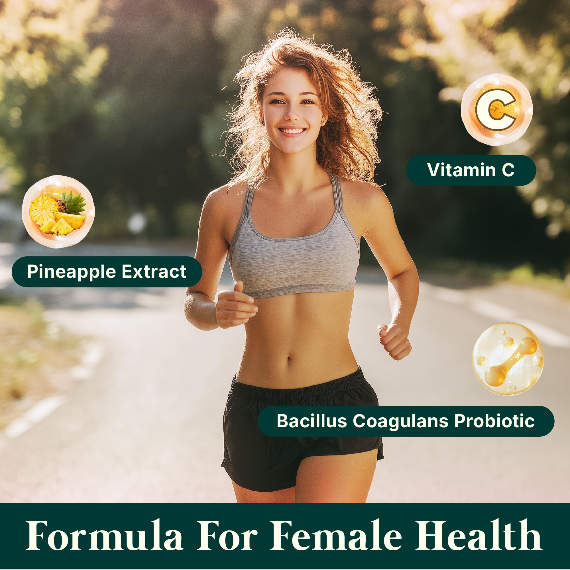 Premium Feminine Balance Gummies for Women - Hawaiian Pineapple Gummies for Women PH Balance Wellness, Immune Support, Vegan Daily Supplement for Odor and Flora Health , 60 Counts - 30 Servings - TrustMedUSA