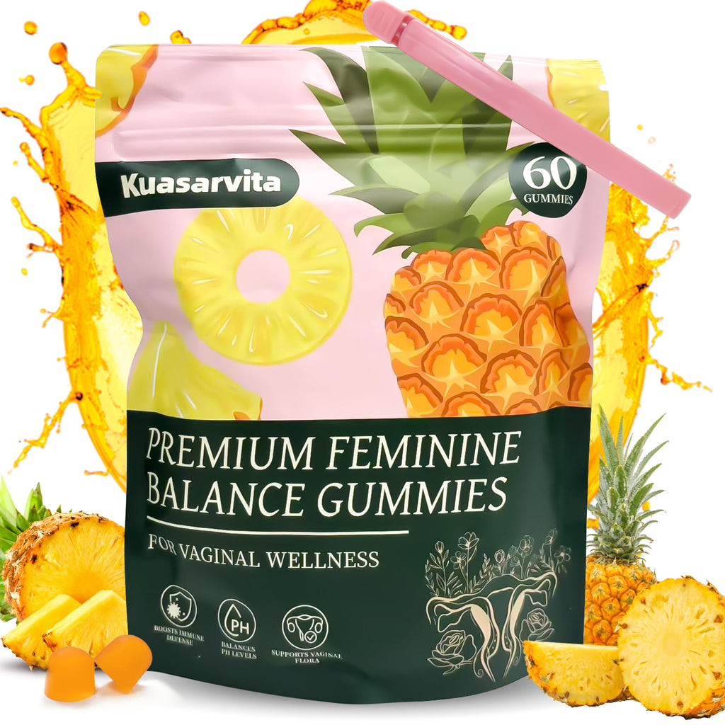 Premium Feminine Balance Gummies,Vital Vaginal Probiotics Source Feminine Gummies,Probiotic Gummies for Prenatal & Postnatal Women - Probiotics for Digestion, pH Balance, Gut Health, Immune Support - TrustMedUSA