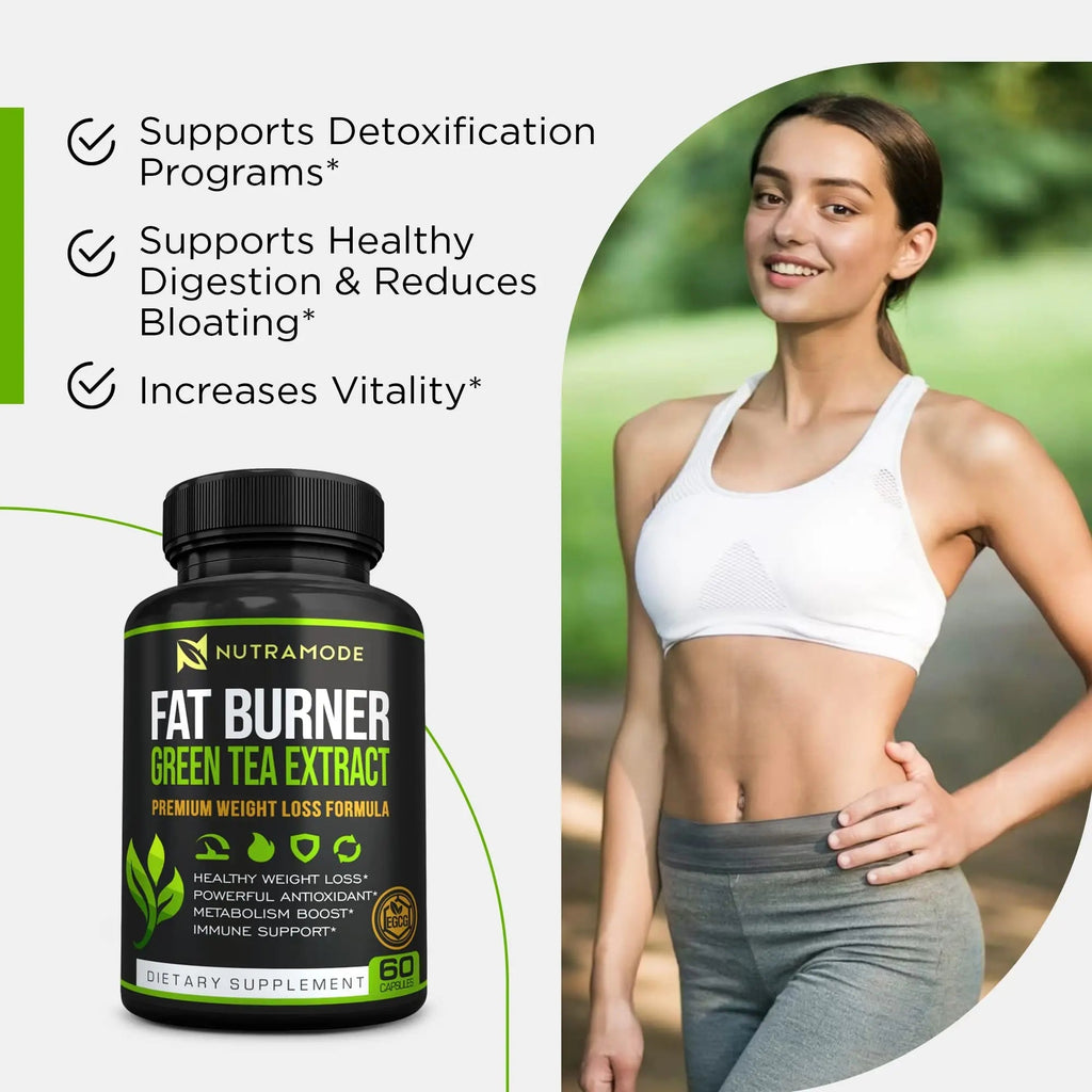 Premium Green Tea Extract Fat Burner Supplement EGCG-Natural Appetite Suppressant - TrustMedUSA