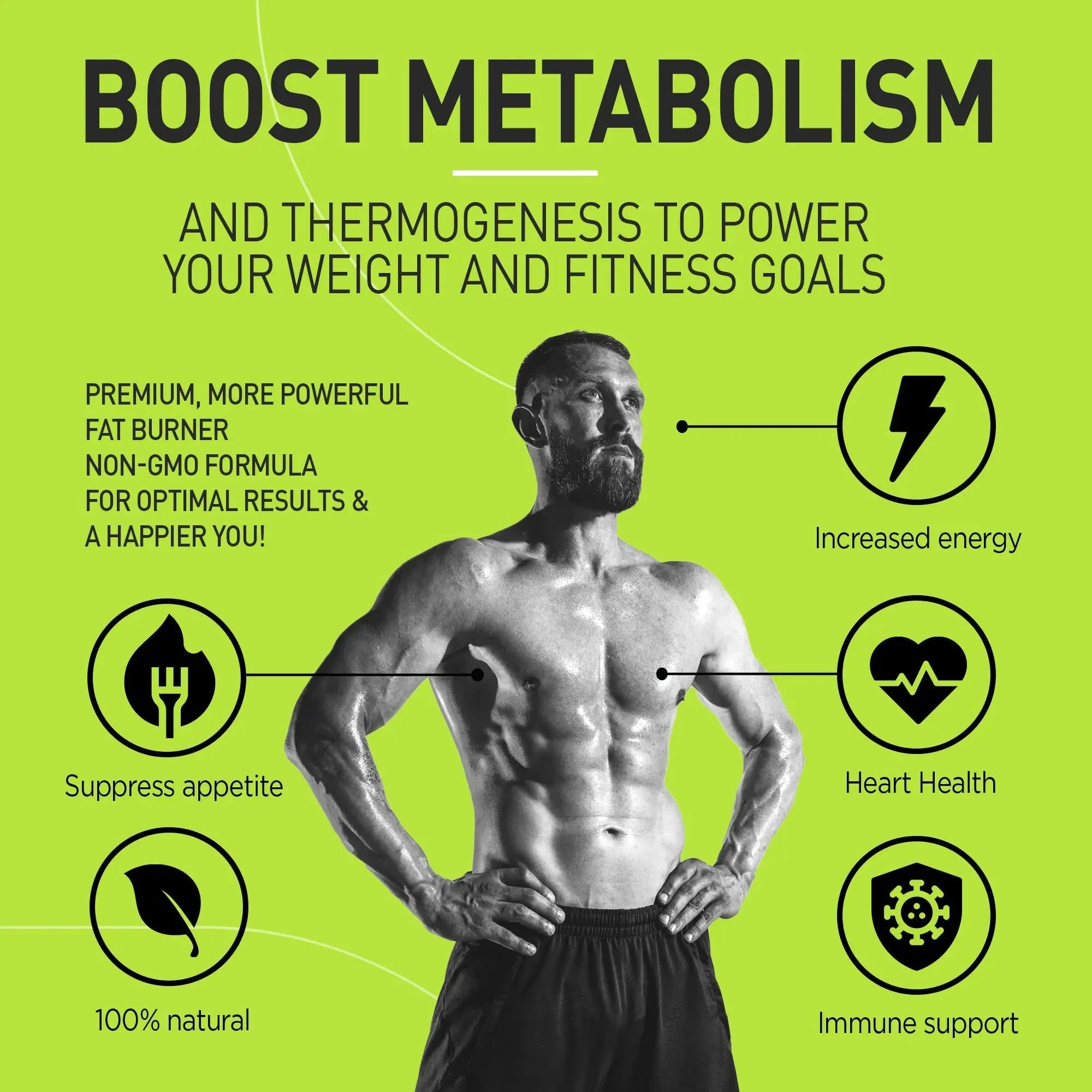 Premium Green Tea Extract Fat Burner Supplement EGCG-Natural Appetite Suppressant - TrustMedUSA