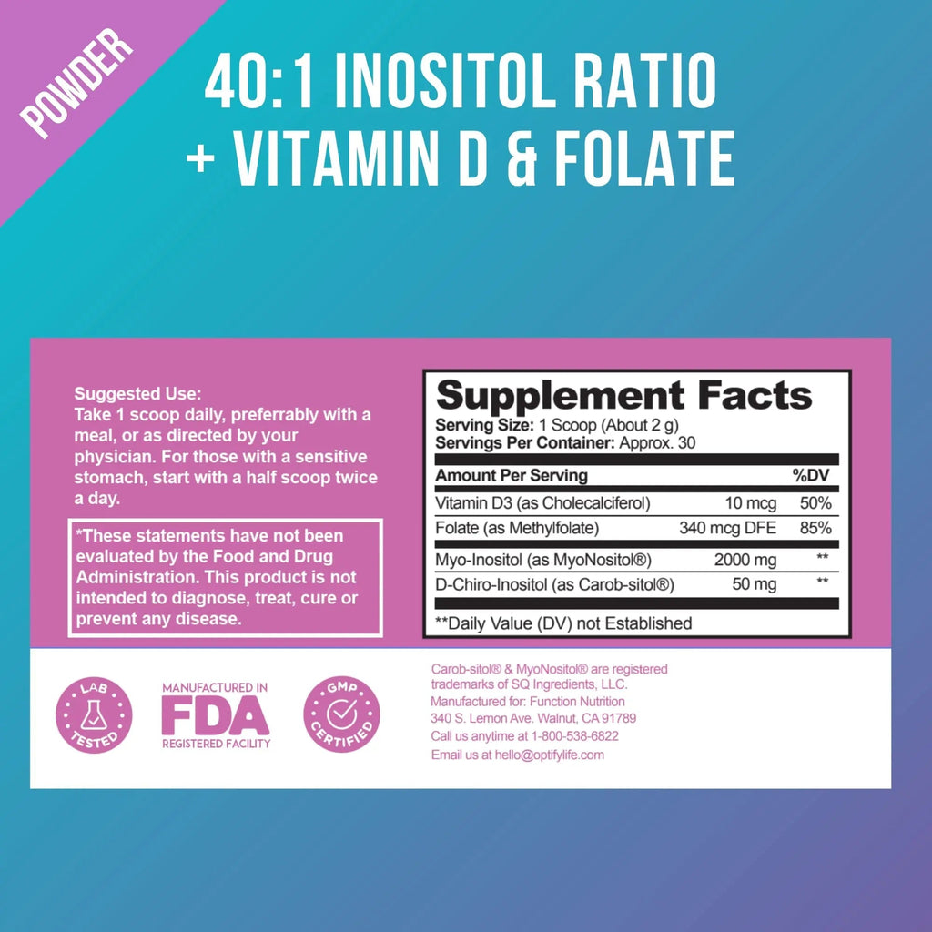Premium Inositol Supplement Bundle - Myo-Inositol and D-Chiro Inositol Plus Folate - TrustMedUSA