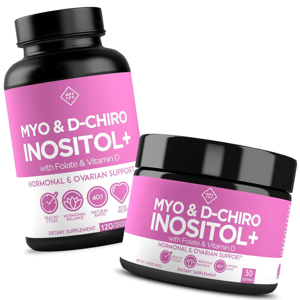 Premium Inositol Supplement Bundle - Myo-Inositol and D-Chiro Inositol Plus Folate - TrustMedUSA
