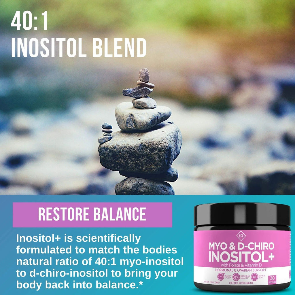 Premium Inositol Supplement Bundle - Myo-Inositol and D-Chiro Inositol Plus Folate - TrustMedUSA