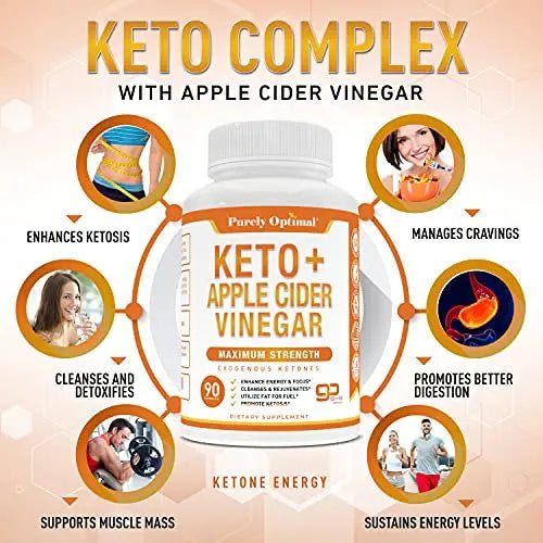 Premium Keto Pills + Apple Cider Vinegar Capsules with Mother - Utilize Fat - TrustMedUSA